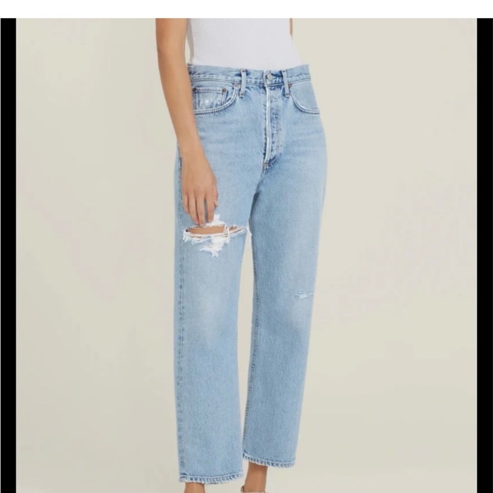 AGOLDE Denim - 90’s Crop in Echo
